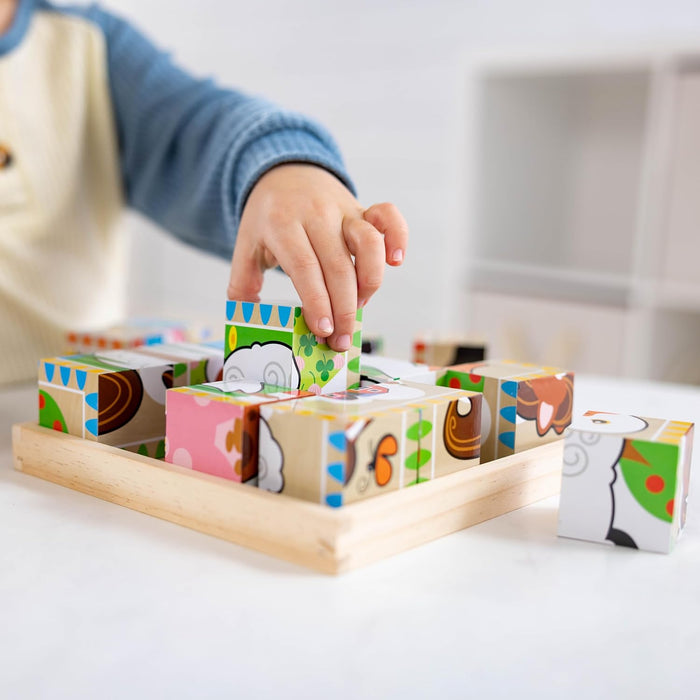 Rompecabezas en cubo de granja de Melissa & Doug, Multicolor - Quierox - Tienda Online