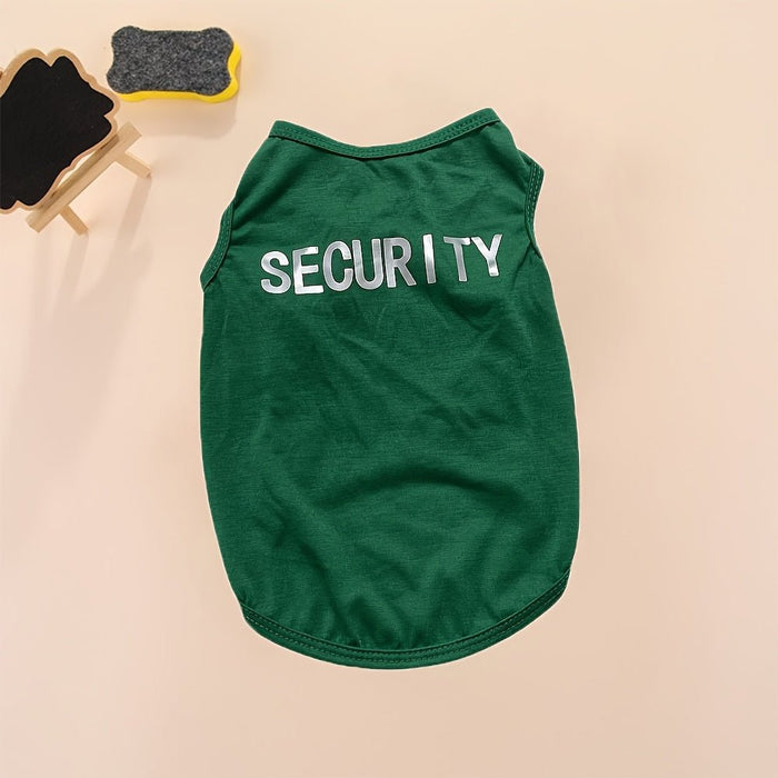 Ropa De Verano Para Mascotas - Camiseta De Seguridad Para Perros Con Impresión De Letras - Quierox - Tienda Online
