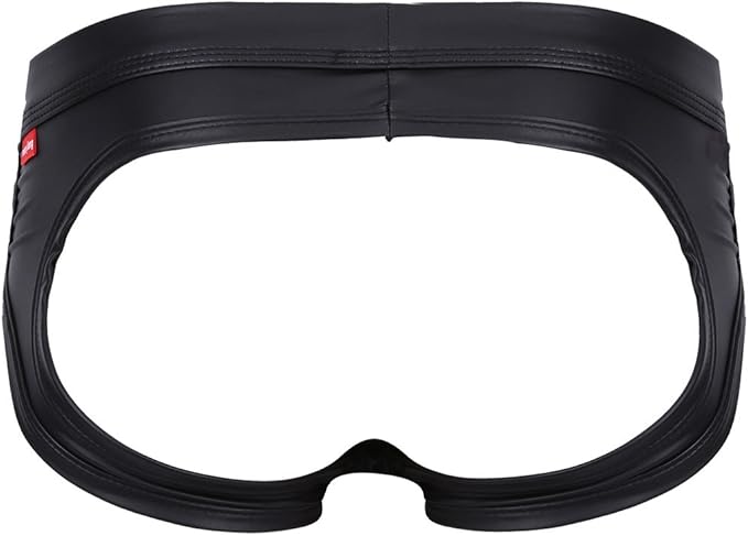 Ropa interior de cuero sintético con tanga y suspensorio abierto para hombre de iEFiEL - Quierox - Tienda Online