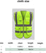 Ropa reflectante, cómodo, transpirable, chaleco de seguridad de alto brillo, bolsillos multifunción - Quierox - Tienda Online