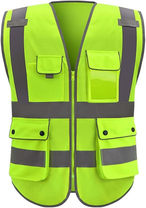 Ropa reflectante, cómodo, transpirable, chaleco de seguridad de alto brillo, bolsillos multifunción - Quierox - Tienda Online