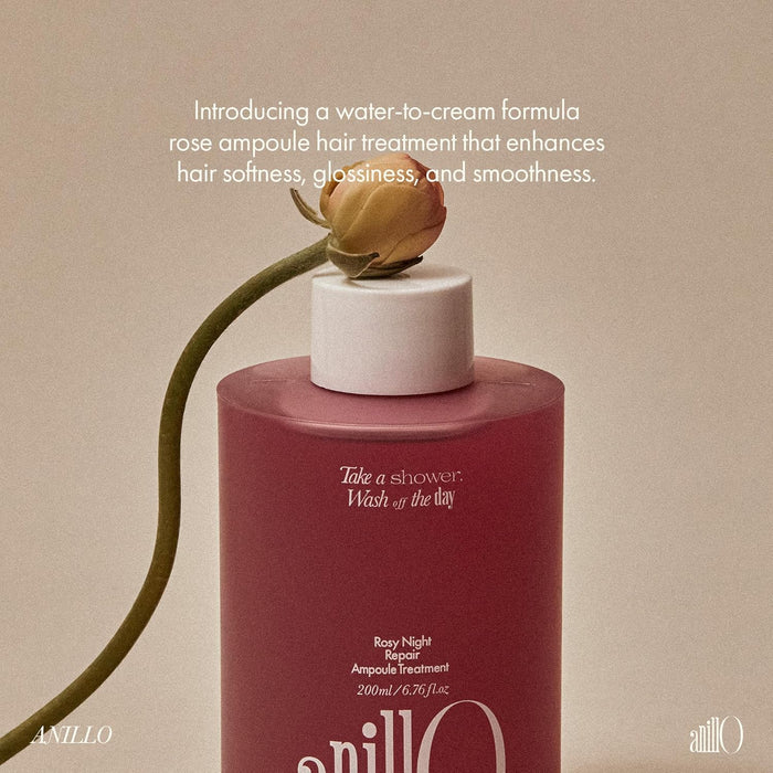 Rosy Night Tratamiento de ampolla para cabello dañado 6.76oz - Quierox - Tienda Online