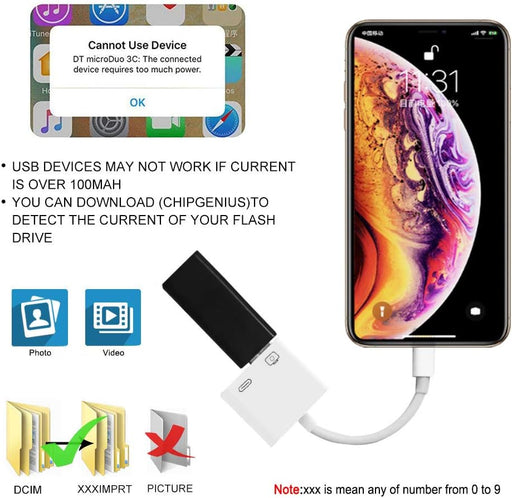 Rosyclo Adaptador de Cámara USB Lightning - Quierox - Tienda Online