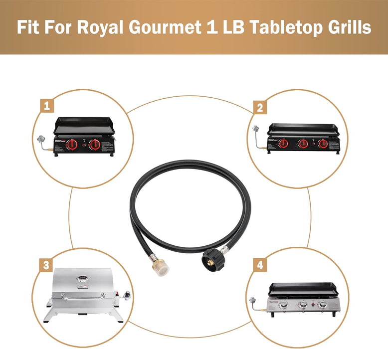 Royal Gourmet ADA1001 - Adaptador de manguera de 5 pies - Quierox - Tienda Online