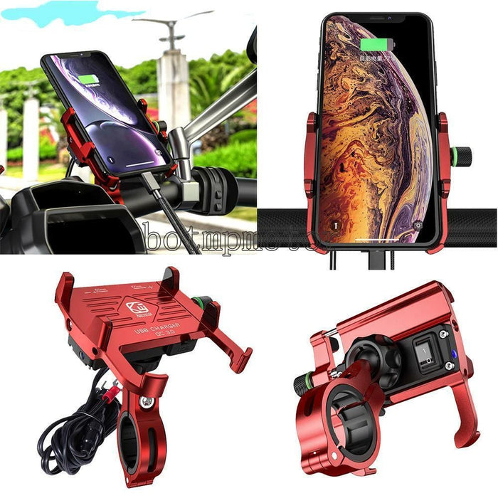 Soporte cargador para teléfono móvil de motocicleta o scooter M6R