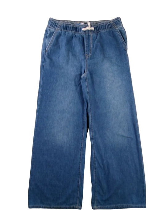 Pantalones vaqueros anchos de talle alto y pierna ancha para niñas | Old Navy