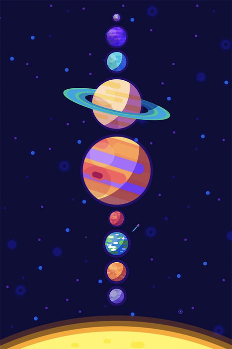 Póster del Sistema Solar, el Universo, los Planetas, para decoración del hogar
