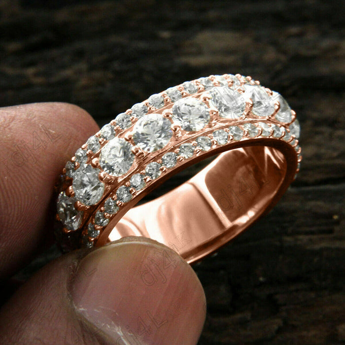 Anillo de boda de eternidad para unisex