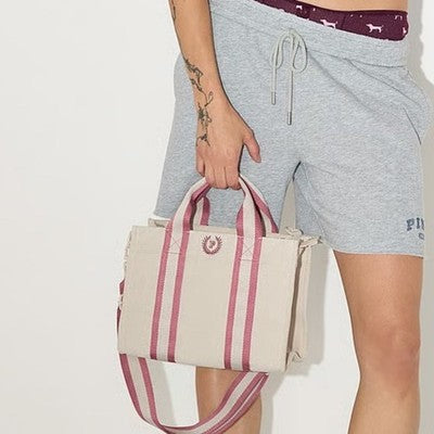 Victoria's Secret Bolso bandolera de lona pink