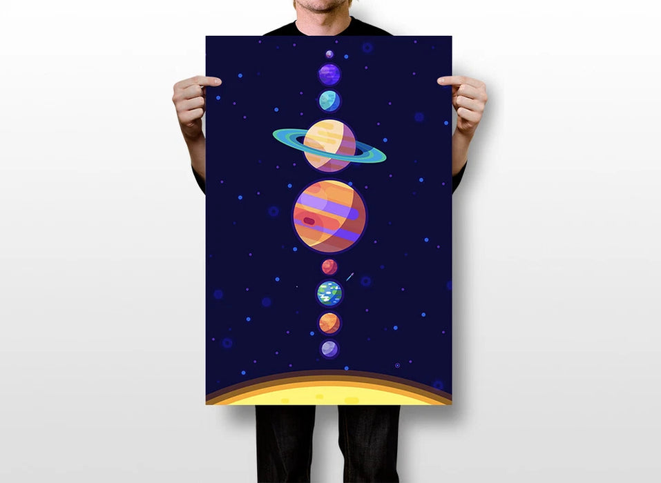 Póster del Sistema Solar, el Universo, los Planetas, para decoración del hogar