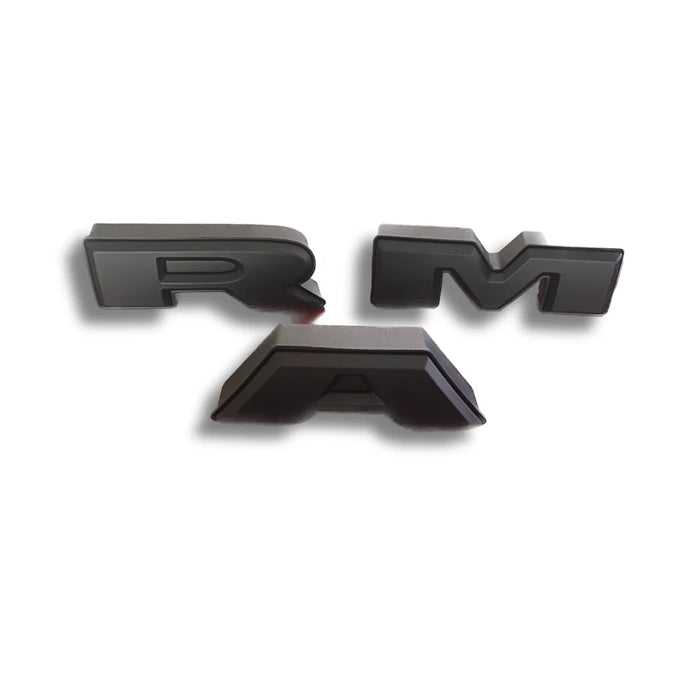 Emblema delantero para parrilla de Dodge Ram 1500 (modelos 2013-2018), solo letras, color negro
