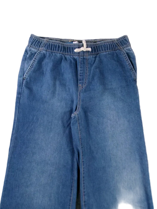 Pantalones vaqueros anchos de talle alto y pierna ancha para niñas | Old Navy