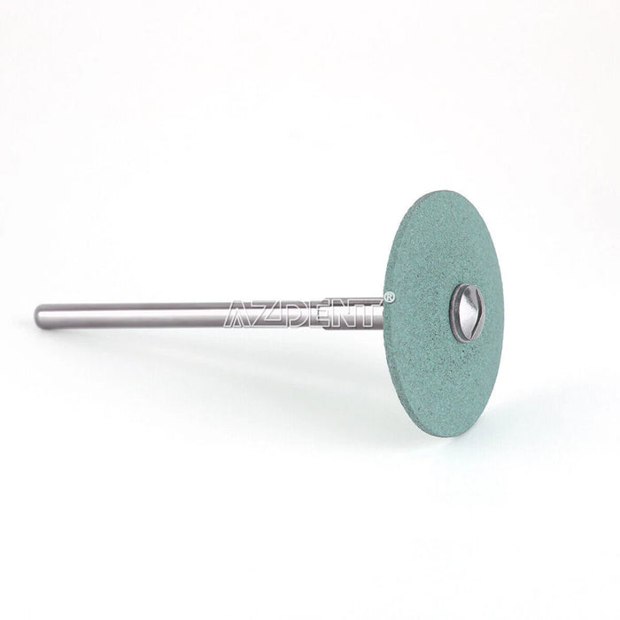 AZDENT Dental Cerámica Caucho Medio Grueso Diamante Pulidor Rueda HP Fresas Porcelana