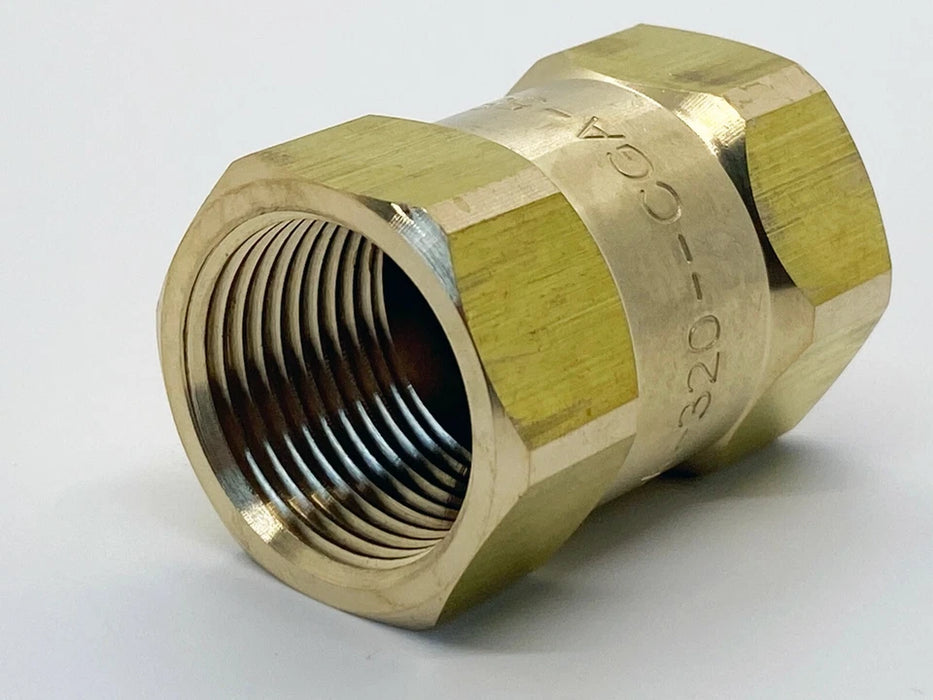 Adaptador CGA-320 a CGA-580 para tanque de CO2 a regulador de nitrogeno de argon