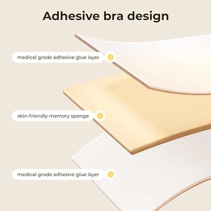 Almohadillas adhesivas de doble cara con efecto push-up, inserciones invisibles para sujetadores