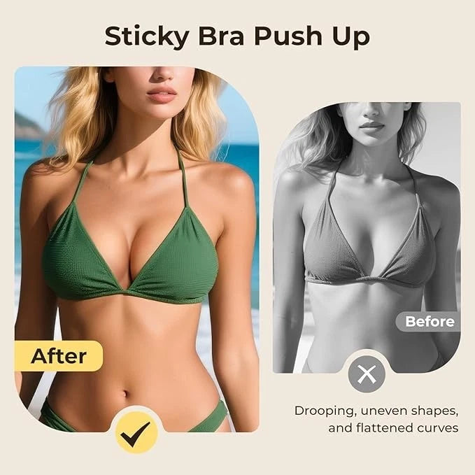 Almohadillas adhesivas de doble cara con efecto push-up, inserciones invisibles para sujetadores