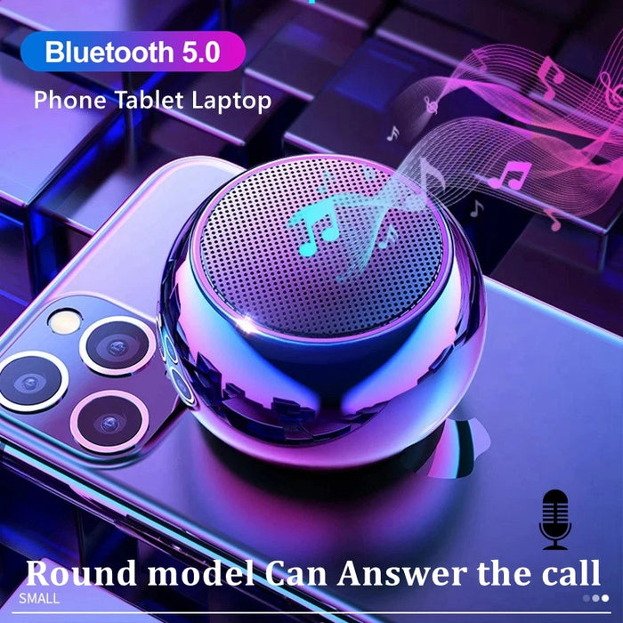 Mini altavoz Bluetooth con micrófono, caja de sonido inalámbrica