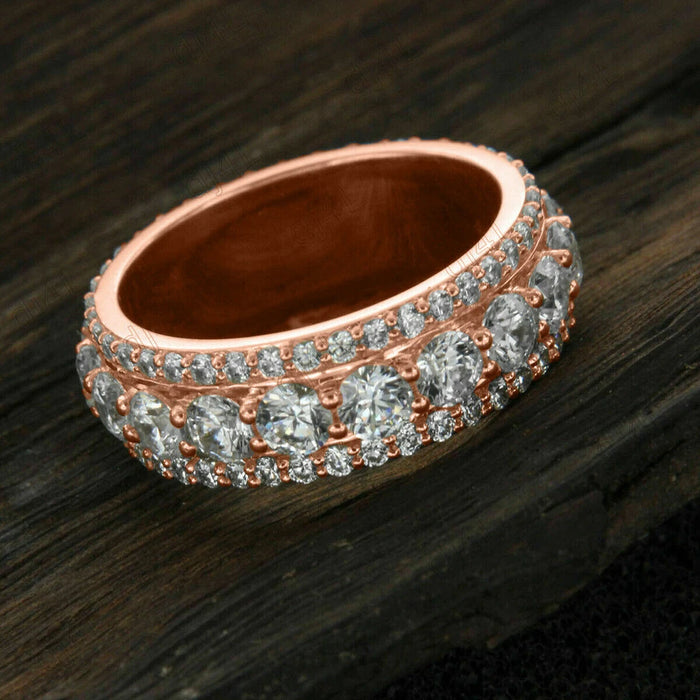 Anillo de boda de eternidad para unisex