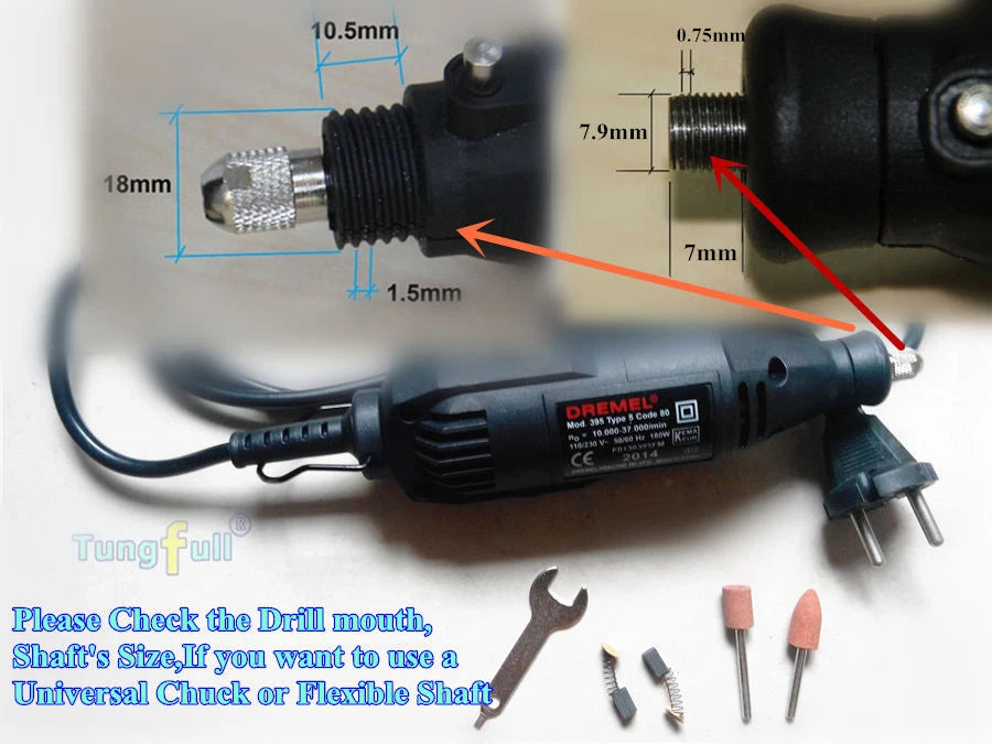 Herramienta rotativa Dremel MultiPro Amoladora eléctrica Mini taladro de velocidad variable
