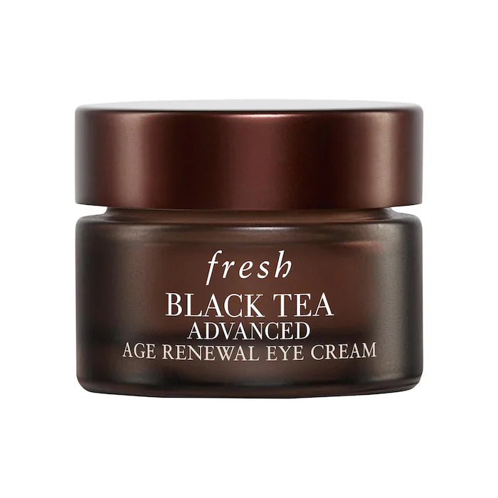 Concentrado de té negro fresco para el contorno de ojos