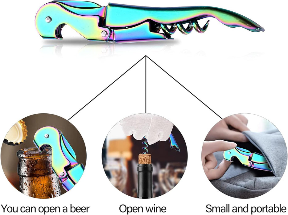 Sacacorchos para camareros, abridor de vino profesional, llave de vino de acero inoxidable - Quierox - Tienda Online
