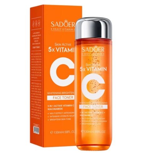 SADOER Tónico aclarante e iluminador con vitamina C 5x de Skin Active 130 ml - Quierox - Tienda Online
