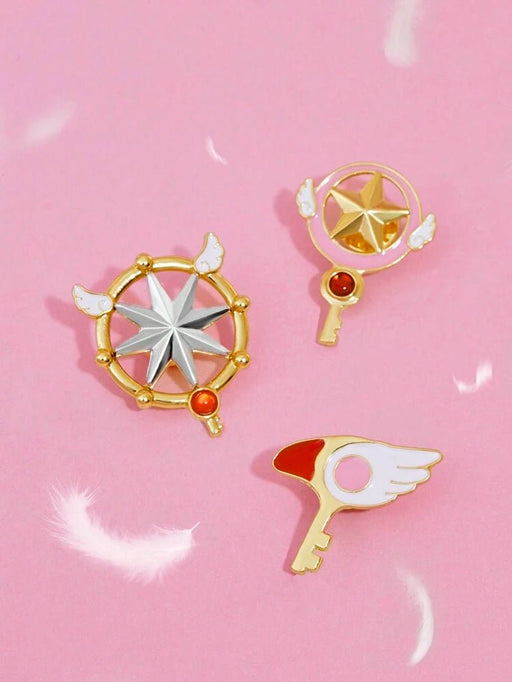 SAKURA CARD CAPTOR | Broche de aleación de zinc de 3 piezas - Quierox - Tienda Online