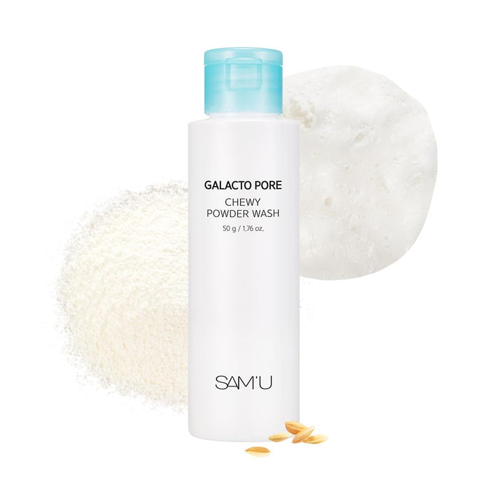 SAM'U Galacto Pore - Jabón en polvo, limpiador facial suave de enzimas y exfoliante - Quierox - Tienda Online