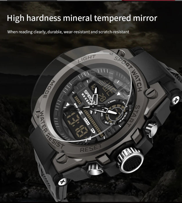 SANDA - Relojes deportivos de lujo estilo G para hombre, reloj de cuarzo analógico militar - Quierox - Tienda Online