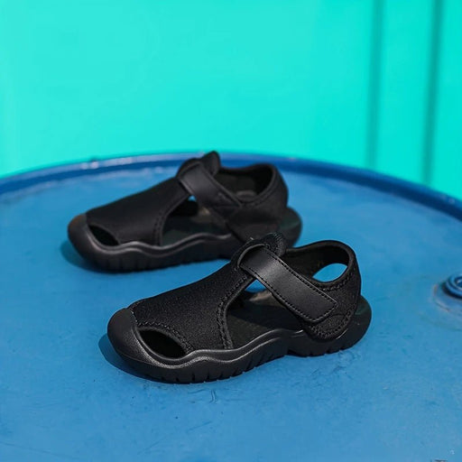 Sandalia de color sólido cómodas y de moda para niños, sandalias transpirables - Quierox - Tienda Online