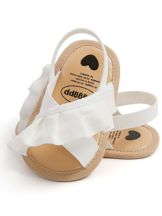 Sandalias blancas para bebés con suela suave antideslizante para primavera y verano - Quierox - Tienda Online