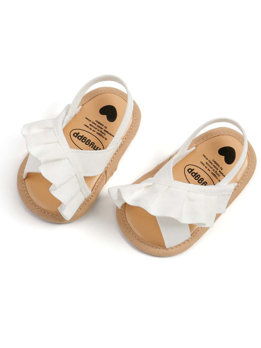 Sandalias blancas para bebés con suela suave antideslizante para primavera y verano - Quierox - Tienda Online