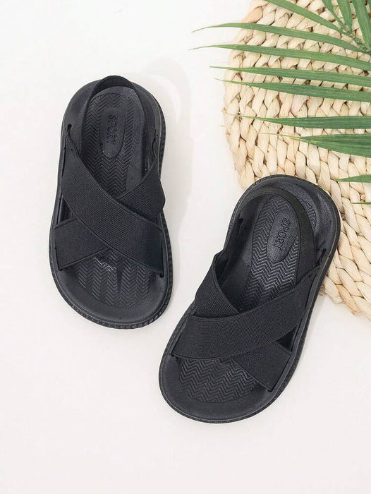 Sandalias cómodas para niños pequeños con tiras elásticas, planas sin cordones - Quierox - Tienda Online