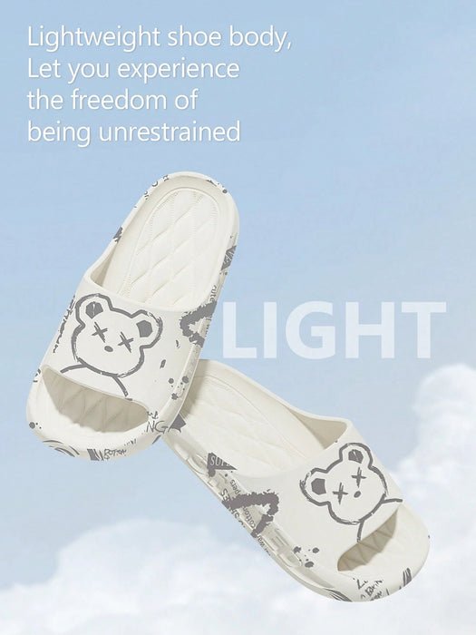 Sandalias de hombre con estampado de oso, material EVA suave y ligero - Quierox - Tienda Online