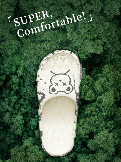 Sandalias de hombre con estampado de oso, material EVA suave y ligero - Quierox - Tienda Online