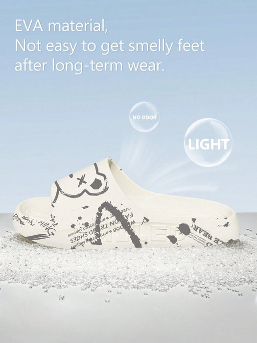 Sandalias de hombre con estampado de oso, material EVA suave y ligero - Quierox - Tienda Online