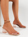Sandalias de tacón alto con tiras transparentes de moda para mujer - Quierox - Tienda Online