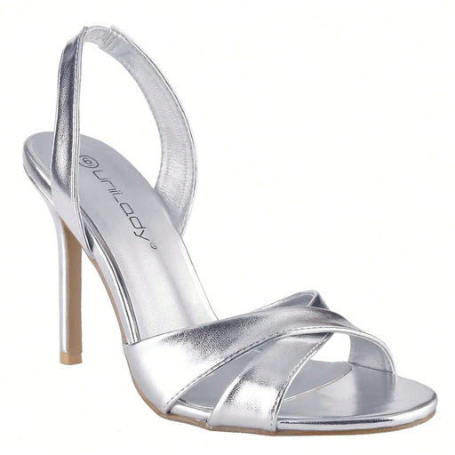 Sandalias de tacón bajo con tira trasera y puntera abierta para mujer, con tiras cruzadas en el tobillo - Quierox - Tienda Online