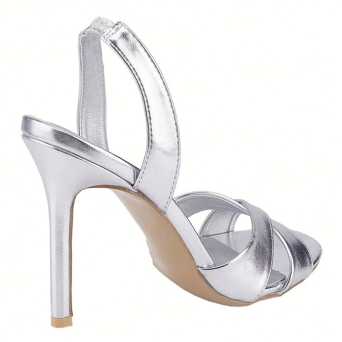 Sandalias de tacón bajo con tira trasera y puntera abierta para mujer, con tiras cruzadas en el tobillo - Quierox - Tienda Online