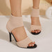 Sandalias de tacón fino de 9 cm para mujer, con punta abierta y tacón de pez - Quierox - Tienda Online