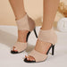 Sandalias de tacón fino de 9 cm para mujer, con punta abierta y tacón de pez - Quierox - Tienda Online