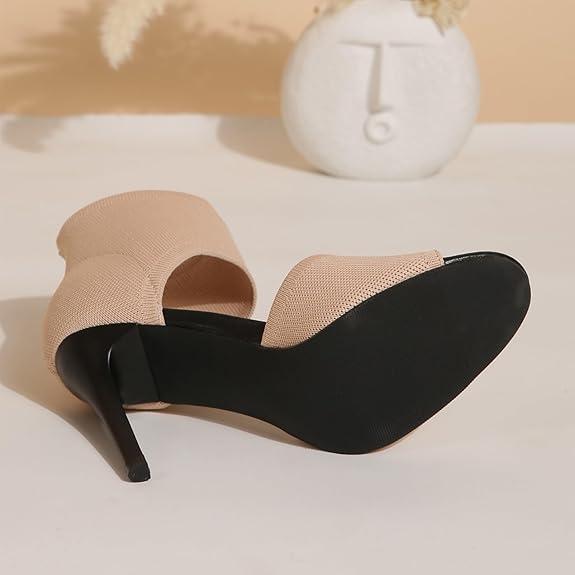 Sandalias de tacón fino de 9 cm para mujer, con punta abierta y tacón de pez - Quierox - Tienda Online