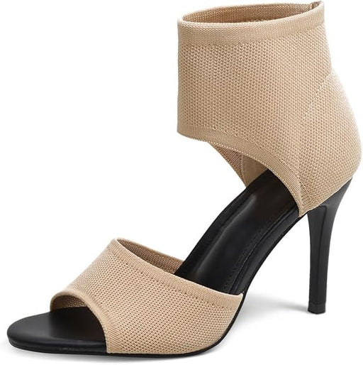 Sandalias de tacón fino de 9 cm para mujer, con punta abierta y tacón de pez - Quierox - Tienda Online