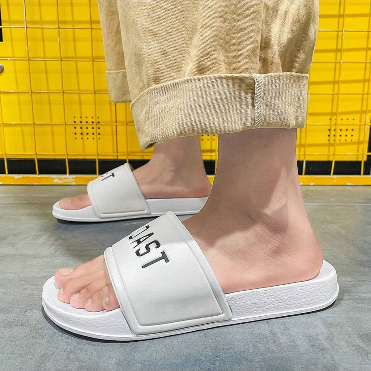 Sandalias Para Hombre Para Cuatro Estaciones, Para Uso En Interiores Y Exteriores