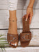 Sandalias planas casuales de mujer con decoración de hebilla, atuendos de playa - Quierox - Tienda Online