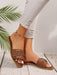 Sandalias planas casuales de mujer con decoración de hebilla, atuendos de playa - Quierox - Tienda Online