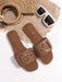 Sandalias planas casuales de mujer con decoración de hebilla, atuendos de playa - Quierox - Tienda Online