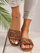 Sandalias planas casuales de mujer con decoración de hebilla, atuendos de playa - Quierox - Tienda Online