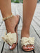 Sandalias planas cómodas con lazo para mujer, tipo chanclas - Quierox - Tienda Online