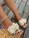 Sandalias planas cómodas con lazo para mujer, tipo chanclas - Quierox - Tienda Online